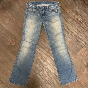 💚7 For All Mankind bootcut distressed jeans size 29💚